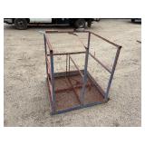 Forklift Man Basket Work Platform 37 ½” w x 39 ½” d x 44 ¾”t