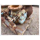 Pallet of 6" Flange Plug Valves. The shaft has a lever arm.