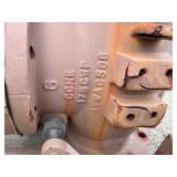 Pallet of 6" Flange Plug Valves. The shaft has a lever arm.