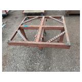 Heavy duty commercial support stand with castors or leveling feet. 48”l x 48”w x 26 ½”t