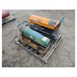 2 torpedo portable heaters: All Pro and Knipco