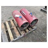 (2) Scheu Universal 350,000 BTU/HR heaters: 1 needs parts