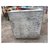 Wood storage cabinet with multiple vertical or horizontal compartments. L 36” x H 54” x W 48”