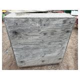 Wood storage cabinet with multiple vertical or horizontal compartments. L 36” x H 54” x W 48”