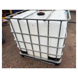 Plastic tank inside a Protect Plus PG50 metal cage. L 39 ½” x W 47” x H 46”