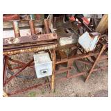 Metal Cutting Conveyer Saw Station, L 100” W 56” x H 58”