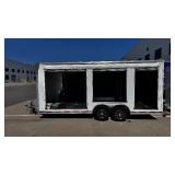 Whiteford NO RESERVE 2024 Fabrique/Discovery Cargo Trailers, Event, Concession or Toy hauler with Electrical Power. Paid over $40,000 for it 1 year ago.