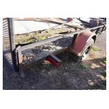 Small Utility Trailer with Ramp - 77" x 12