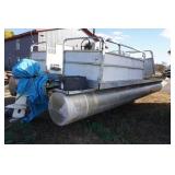 Pontoon with Scissor Trailer - 30 HP Johnson Outboard