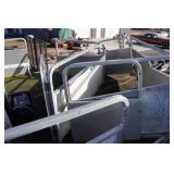 Pontoon with Scissor Trailer - 30 HP Johnson Outboard