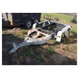 Heavy Duty Single Axle Trailer - Cradle for Tank or Smoker - For Parts