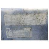 Heavy Duty Single Axle Trailer - Cradle for Tank or Smoker - For Parts