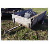 Small Utility Trailer - Wood Sides - 4
