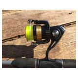 SOUTH BEND Raven Fishing Rod with DAIWA Sweepfire 2500-2B Reel