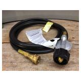 Like New! 12 Ft Propane Hose with Regulator & Quick Connect