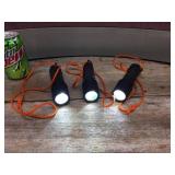 Set of 3 DURACELL LED Flashlights - Working!