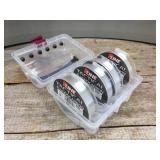 4 Partial Spools P-Line Tactical Flourocarbon with Plano Case