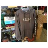 HUK Performance Fabrics - XXL Grey Long Sleeve Hoodie - Nice!