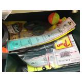 Large PLANO Tackle Box with Lures - Jigs - Sinkers - Parts