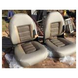 Pair TEMPRESS Authentic High Back Boat Seats - Like New!