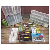 Misc Fishing Including Rapalas - DeepTail Dancer - Keeper Boxes