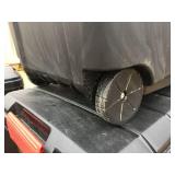 (3) Larger Heavy Duty Wheeled Totes - Black