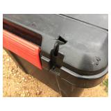 (3) Larger Heavy Duty Wheeled Totes - Black