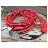 100 Ft? Red Extension Cord with Double Female End