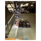 Cell Phone Accessories chargers and USB-C cables, Fishing pole and tackle.