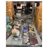 Cell Phone Accessories: charging bricks, charging cables, and electronics carrying cases