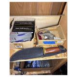 Knives, Striker Pepper Spray, Handcuffs, Lead Pellets, Camper Tools