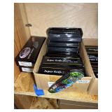 Knives, Striker Pepper Spray, Handcuffs, Lead Pellets, Camper Tools