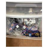 Lanyards and eyewear retainers in 9 plastic storage stacking drawers