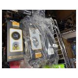 Key chains, Flashlights, rubber bands,  aluminum wallets, poker set in case, shot glasses