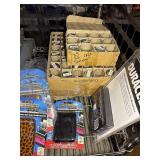 Key chains, Flashlights, rubber bands,  aluminum wallets, poker set in case, shot glasses