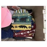 Assorted hats, gloves, masks, Numb Skill Ice Towels, Motley Tubes. Note: All merchandise is new