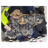 Assorted hats, gloves, masks, Numb Skill Ice Towels, Motley Tubes. Note: All merchandise is new