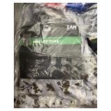 Assorted hats, gloves, masks, Numb Skill Ice Towels, Motley Tubes. Note: All merchandise is new