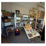 Hats, snow scrapers, gloves, chargers, electronic carrying cases