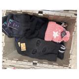 Assorted gloves, hats, jackets, hunting vests, masks Note: All merchandise is new