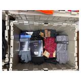 Assorted gloves, hats, jackets, hunting vests, masks Note: All merchandise is new