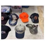 Tub (included) of hats, vinyl decals, lip balm holders