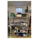 Football tchotchkes: flags, cups, blankets, key chains