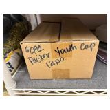 Football tchotchkes: flags, cups, blankets, key chains