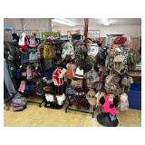 Winter hats. (4) Display racks included
