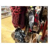 Winter hats. (4) Display racks included