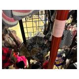 Winter hats. (4) Display racks included