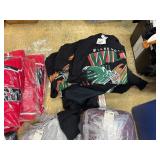 Hats, gloves, shirts, sweatshirts, crew necks, novelty hats