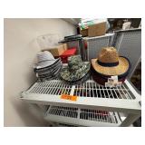 Hats and sweatshirts