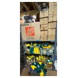 Hats, socks, foam footballs